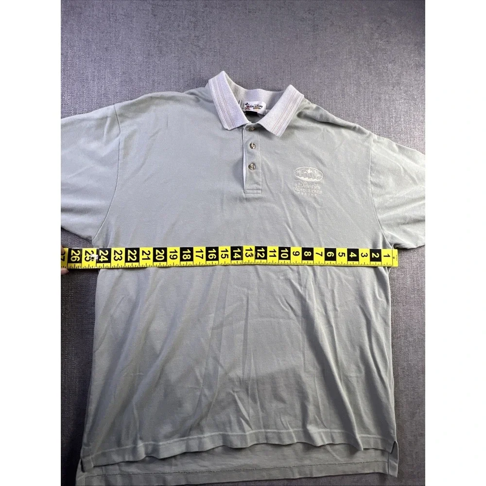 Walt Disney World Polo Shirt Mens XL Green-ish‎ Color USA Short Sleeve VTG